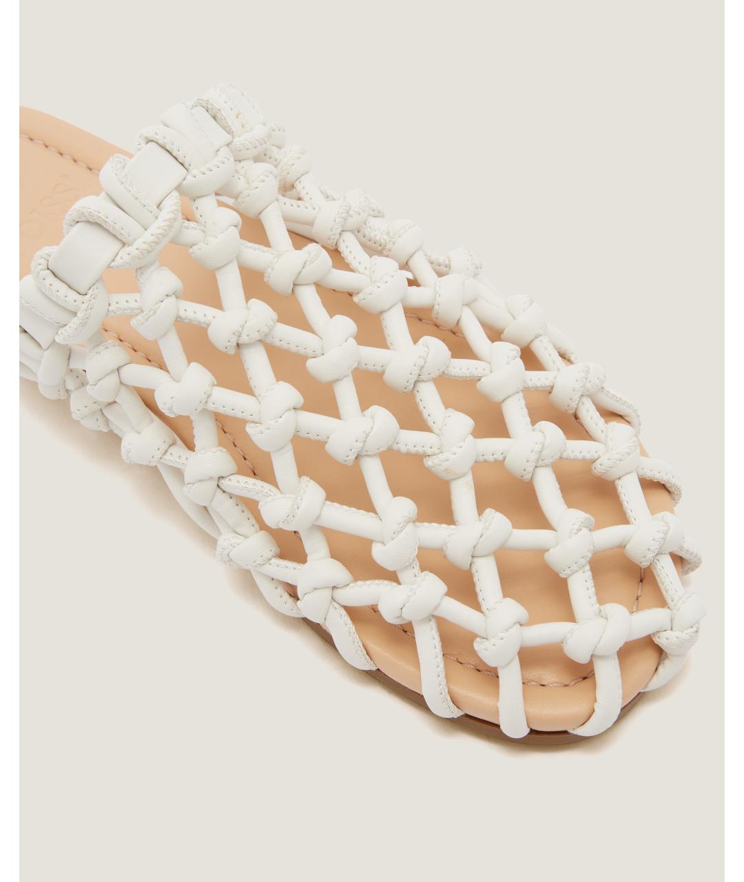 Odissì Белые мюли из искусственной кожи, фото 3