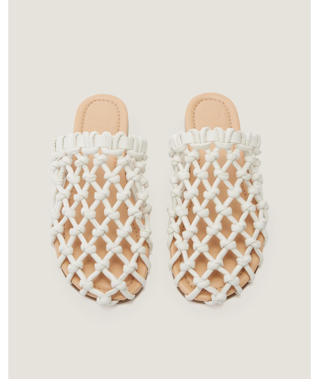 Odissì Белые мюли из искусственной кожи, фото 4