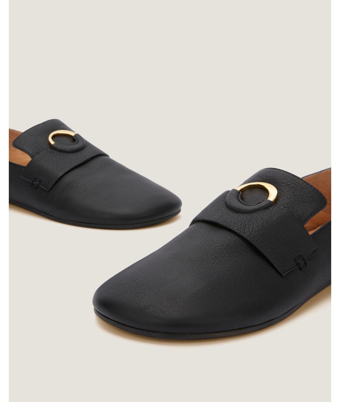 Odissì Черные кожаные лоферы, фото 3