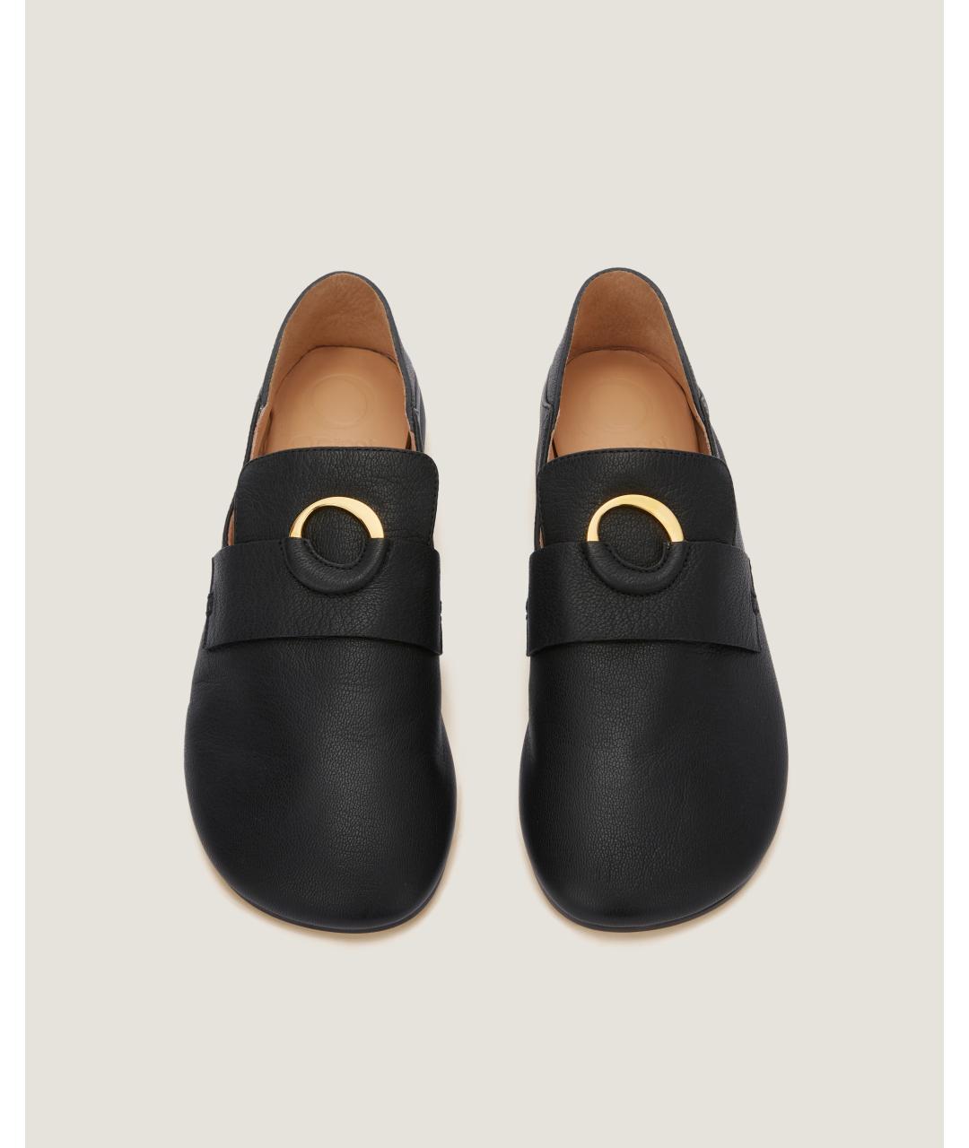 Odissì Черные кожаные лоферы, фото 4