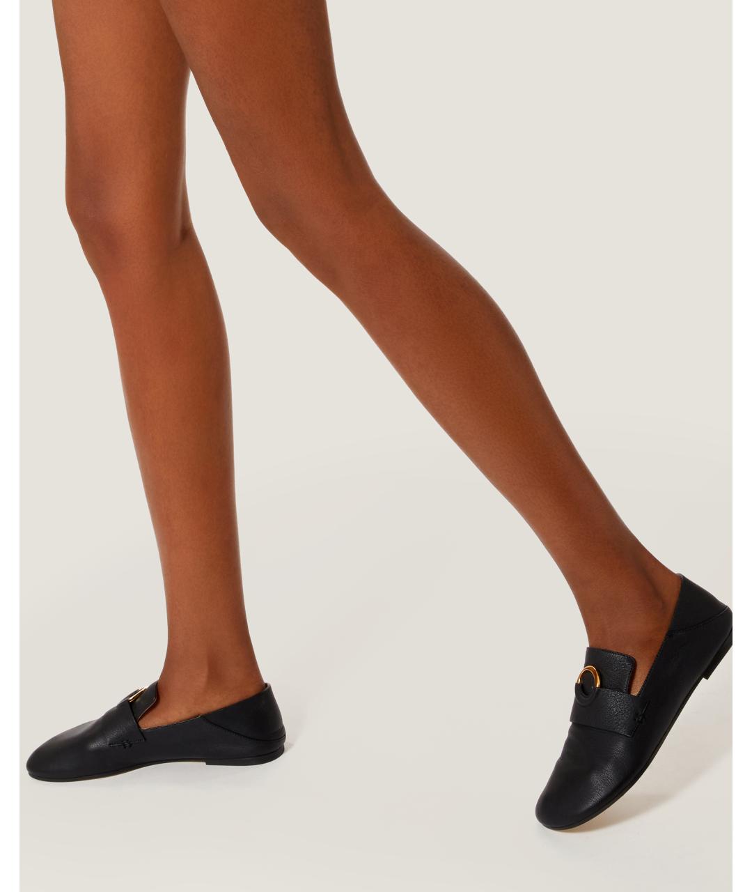 Odissì Черные кожаные лоферы, фото 5