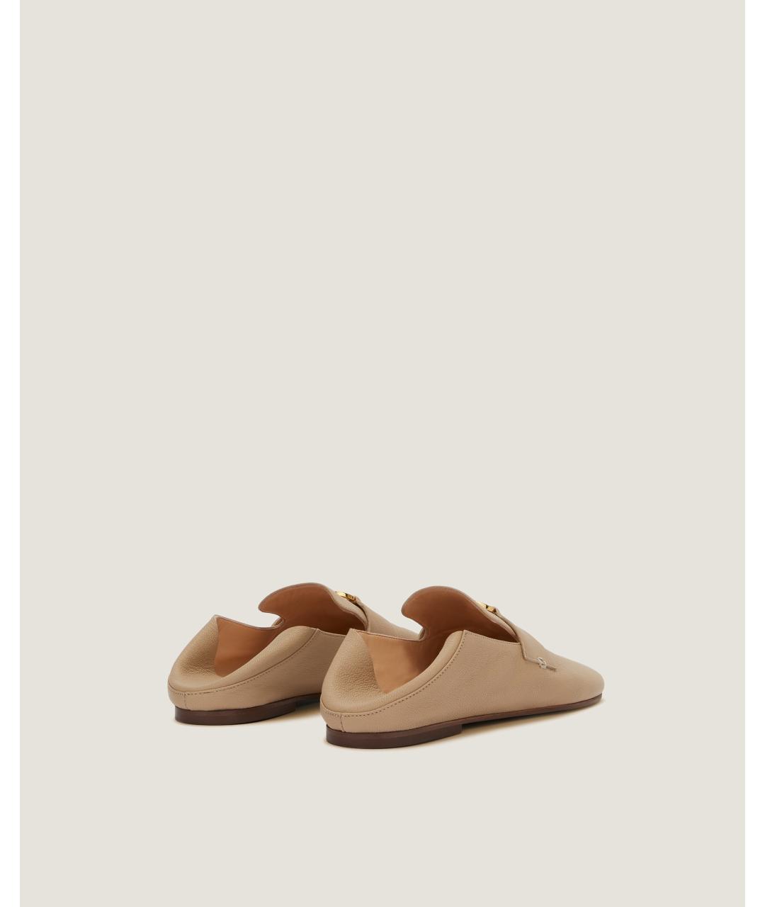 Odissì Бежевые кожаные лоферы, фото 2
