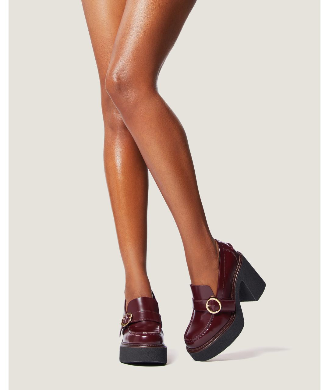 Odissì Бордовые кожаные лоферы, фото 5