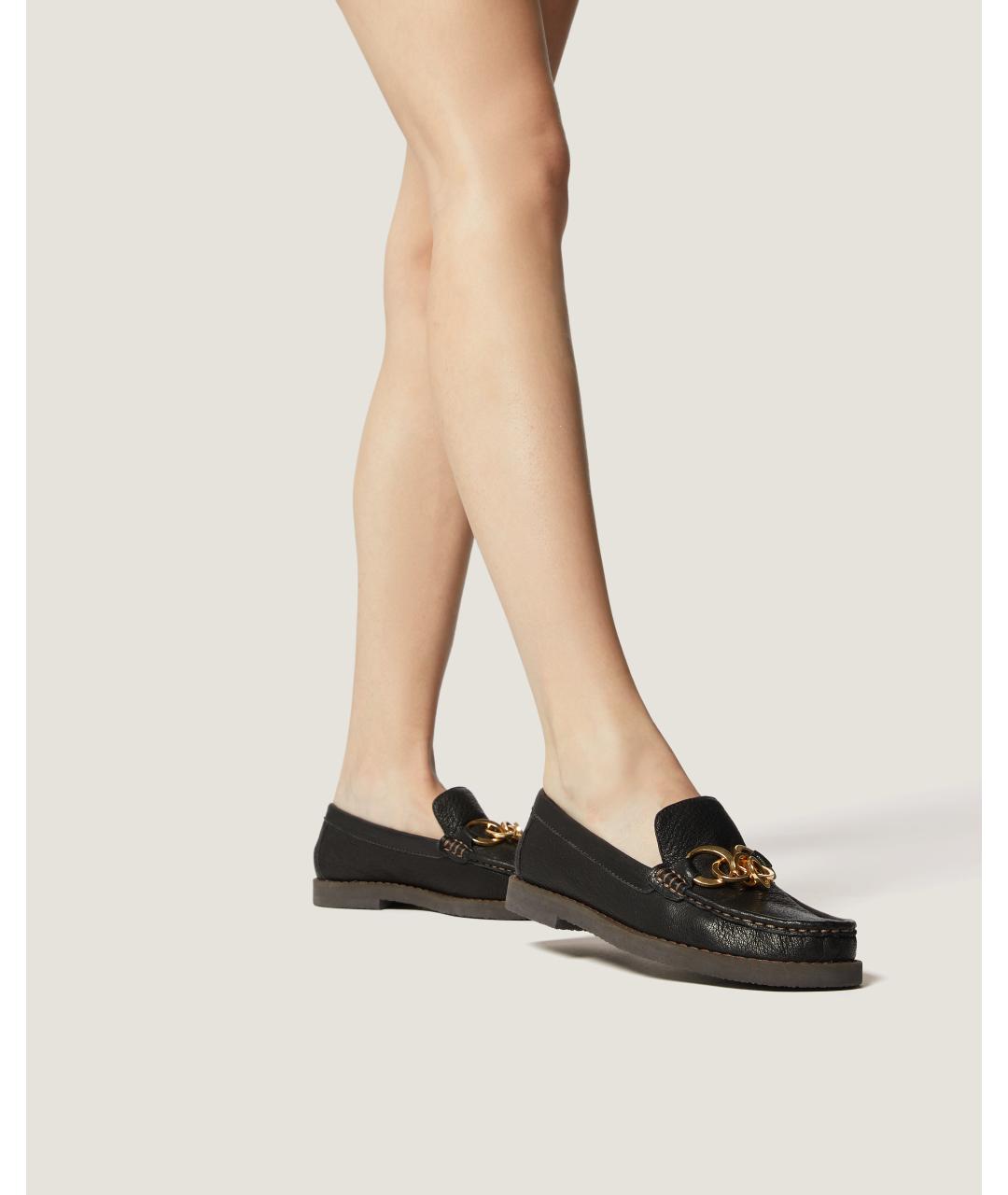 Odissì Черные кожаные лоферы, фото 5