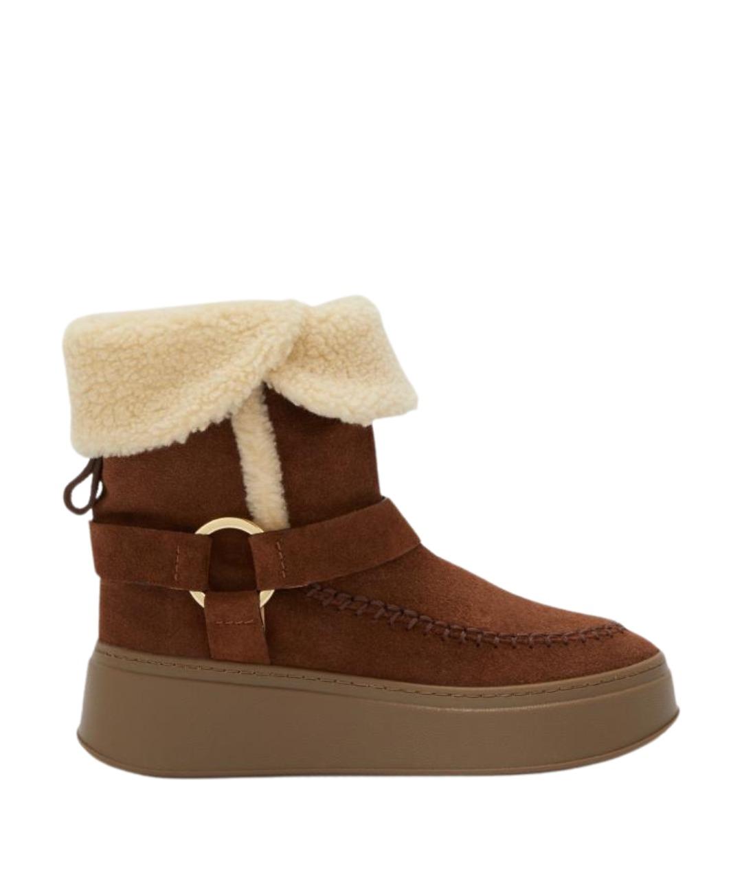 Odissì Коричневые кожаные ботинки, фото 1