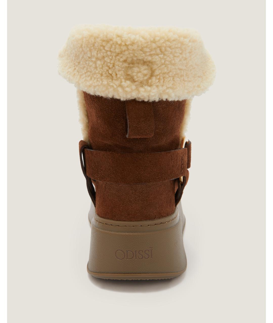 Odissì Коричневые кожаные ботинки, фото 3
