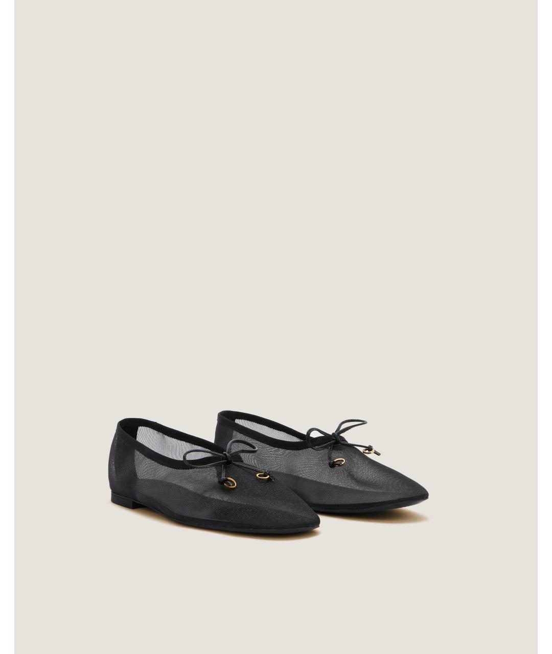 Odissì Черные текстильные балетки, фото 2