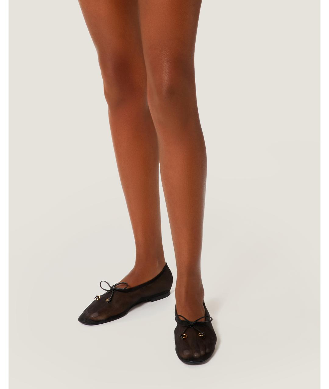 Odissì Черные текстильные балетки, фото 5