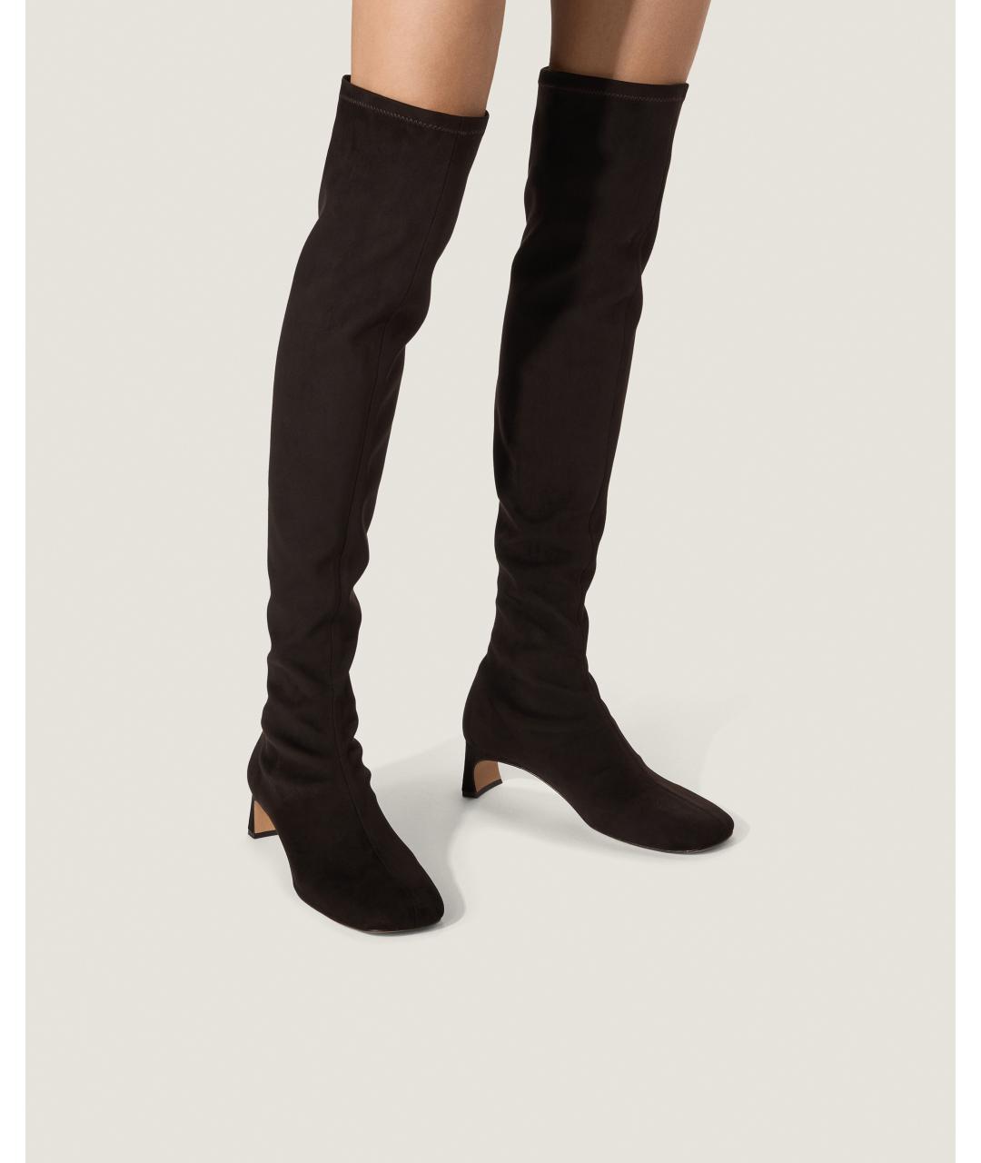 Odissì Коричневые замшевые ботфорты, фото 5