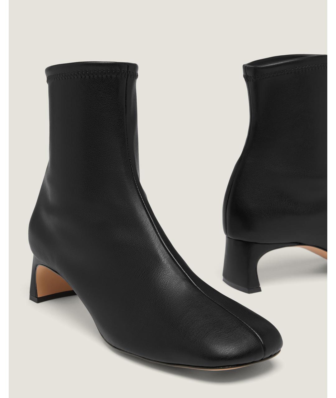 Odissì Черные кожаные ботильоны, фото 3