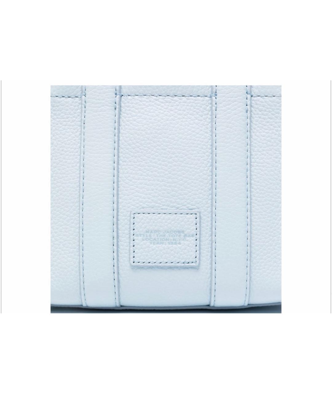 MARC JACOBS Голубая кожаная сумка тоут, фото 3
