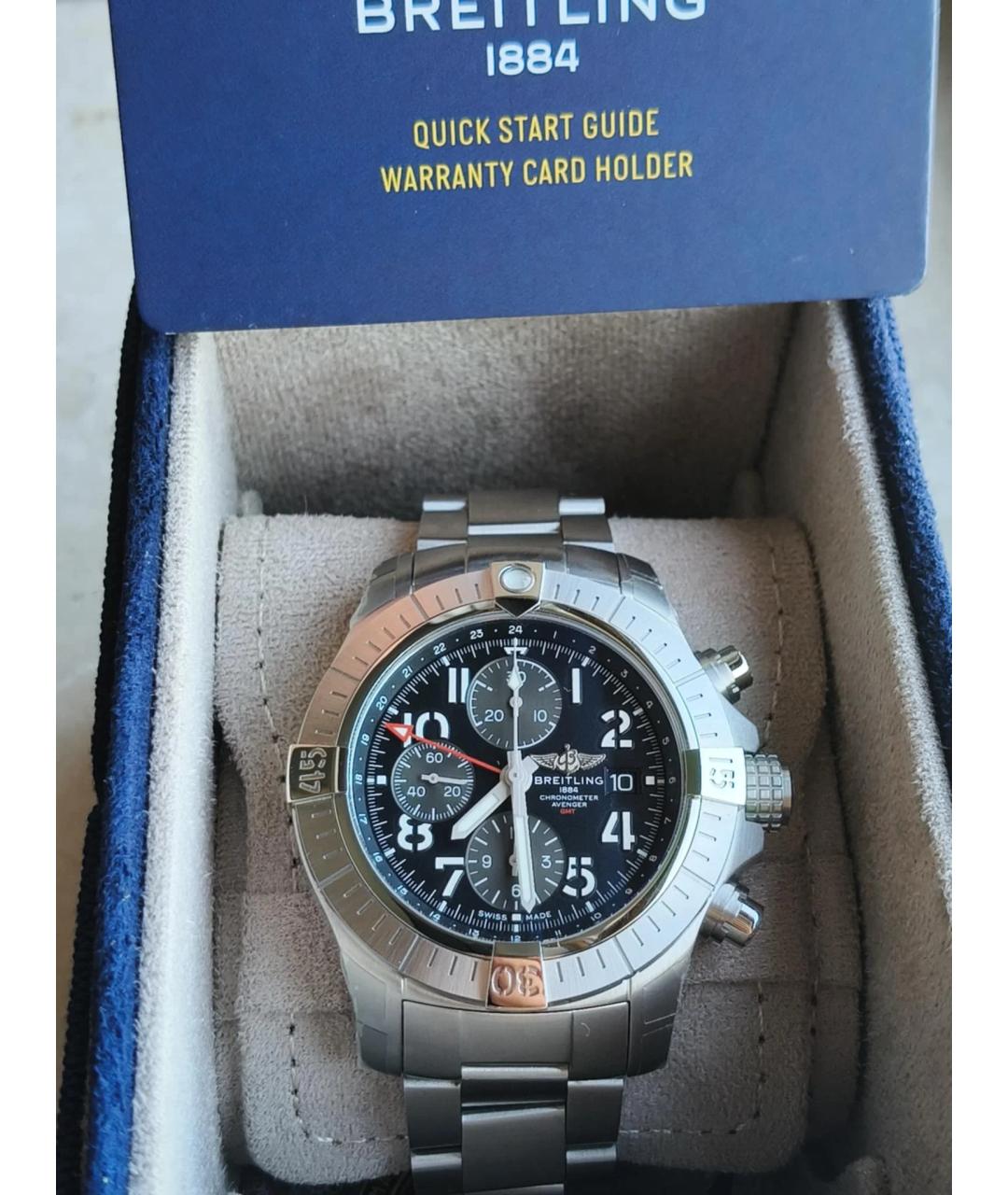 BREITLING Черные часы, фото 2