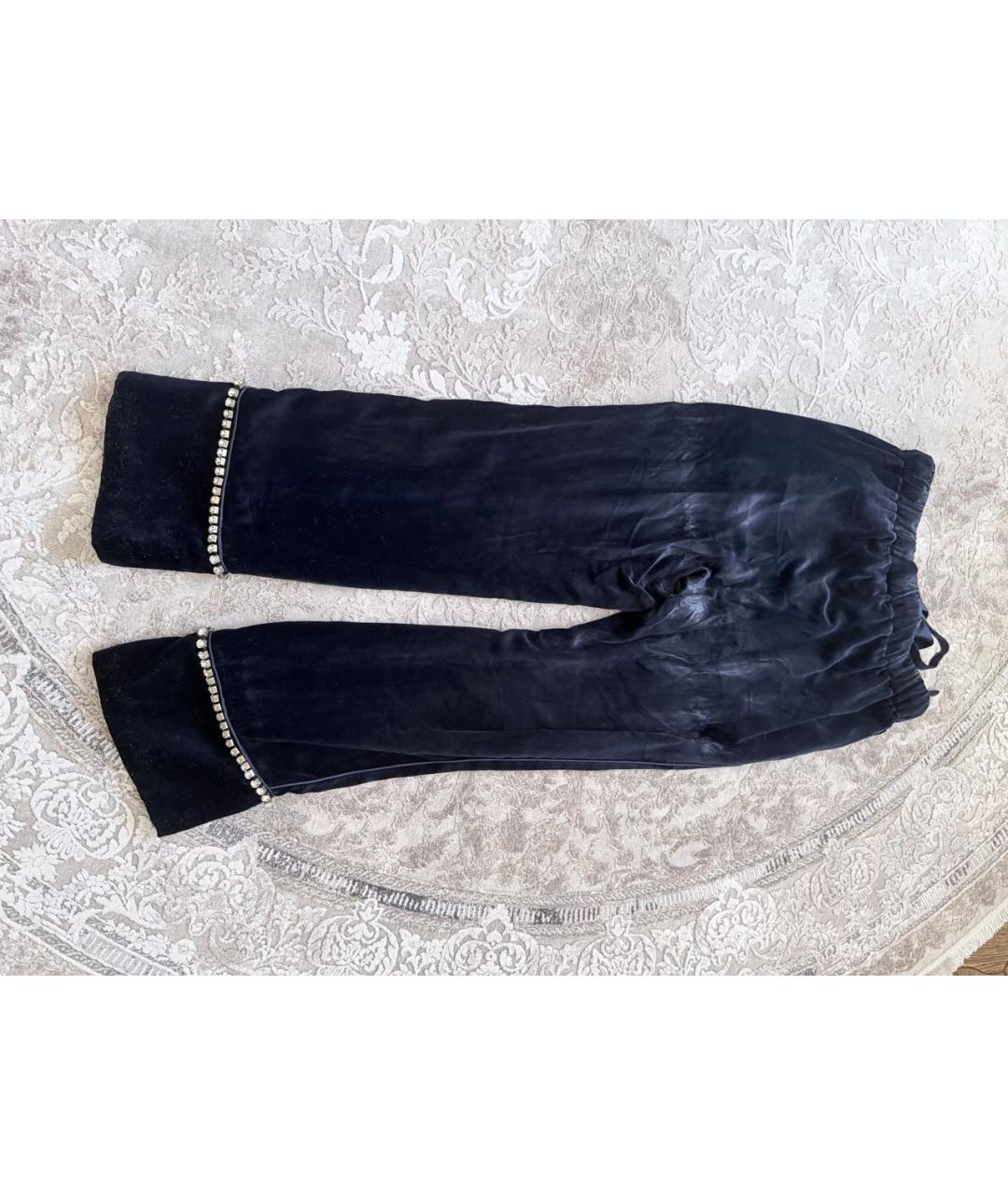 GUCCI Темно-синий бархатный костюм с брюками, фото 4