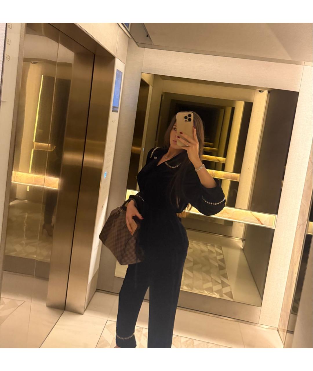 GUCCI Темно-синий бархатный костюм с брюками, фото 8