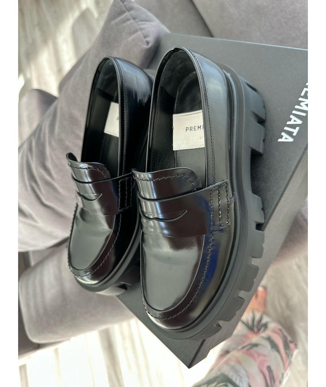 PREMIATA Черные кожаные лоферы, фото 2