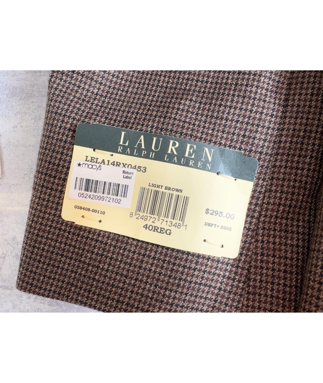 RALPH LAUREN COLLECTION Коричневый вискозный пиджак, фото 3