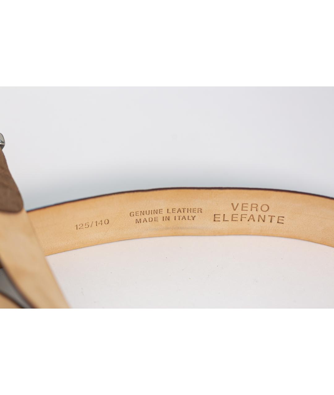 LARDINI Коричневый ремень из экзотической кожи, фото 3