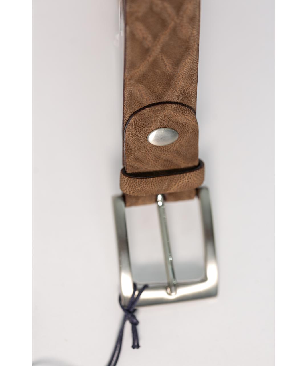 LARDINI Коричневый ремень из экзотической кожи, фото 2