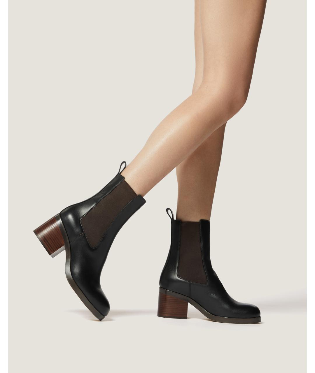 Odissì Черные кожаные ботинки, фото 5