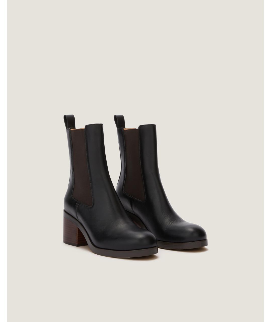 Odissì Черные кожаные ботинки, фото 2