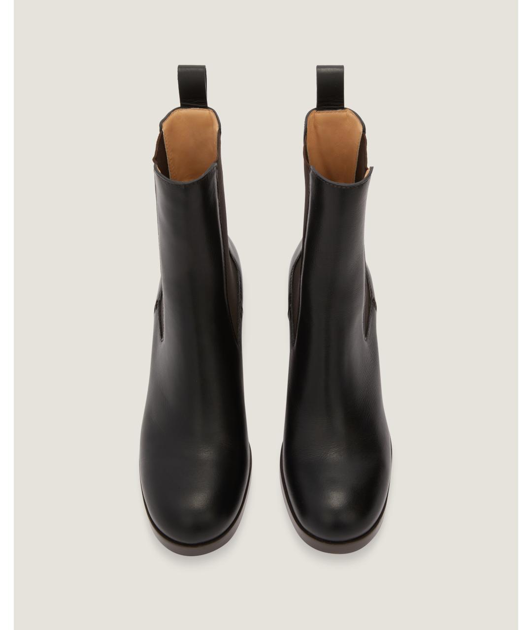 Odissì Черные кожаные ботинки, фото 4