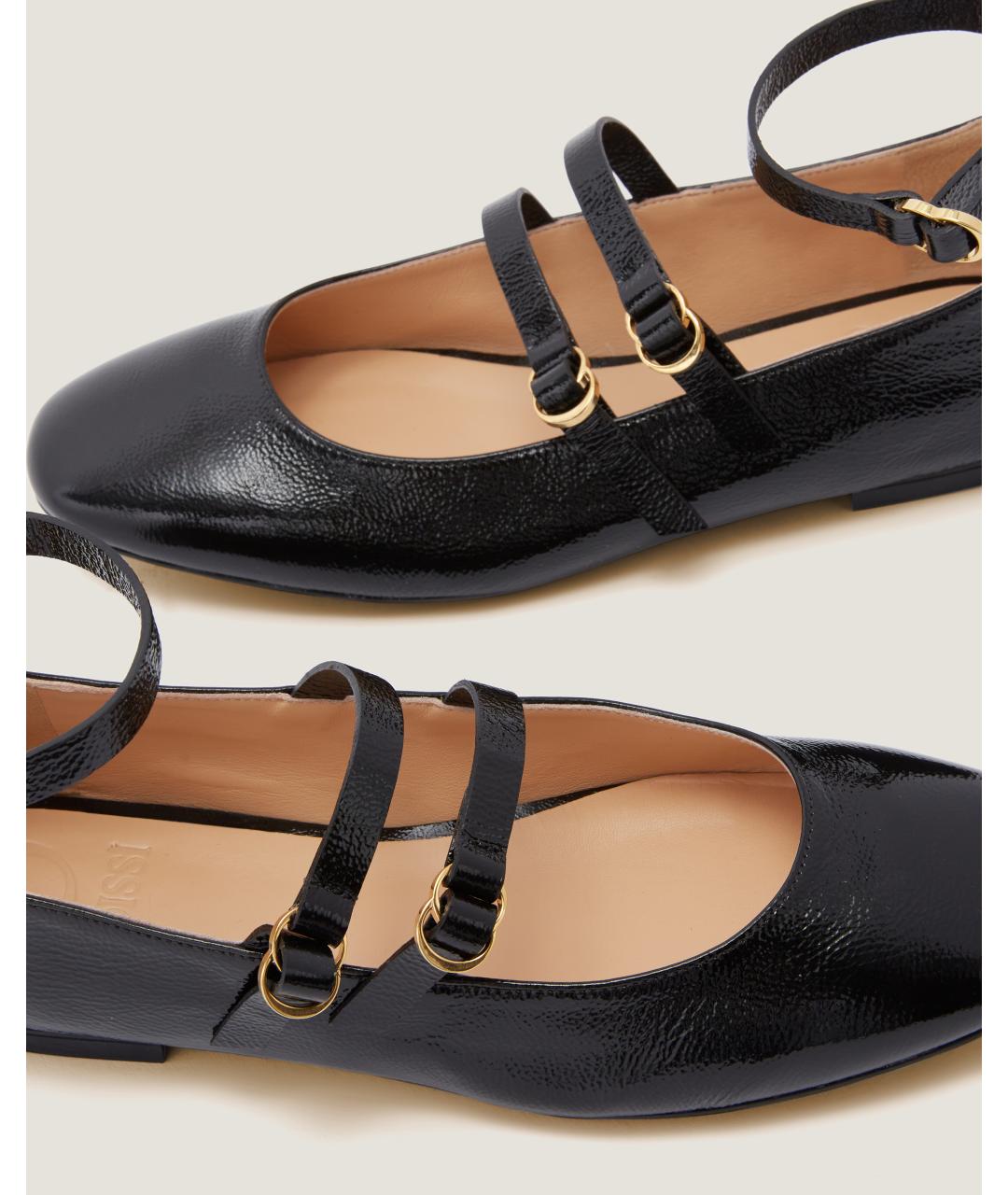 Odissì Черные кожаные балетки, фото 3