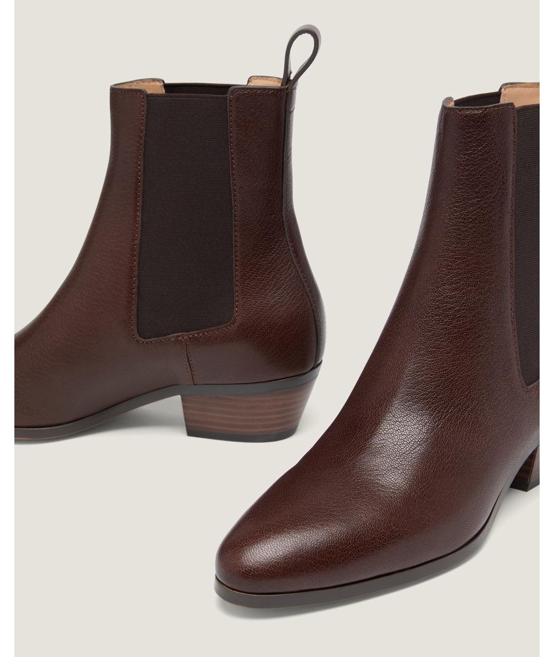 Odissì Коричневые кожаные ботинки, фото 3