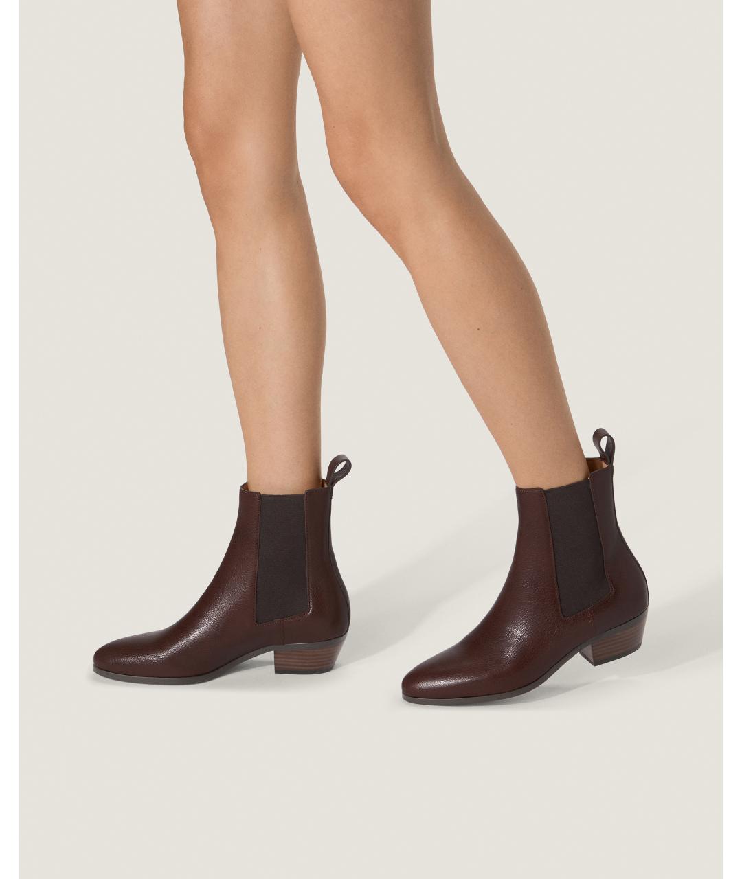 Odissì Коричневые кожаные ботинки, фото 5