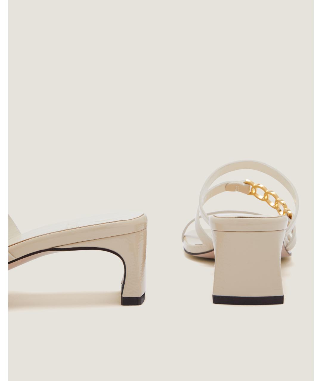 Odissì Бежевые кожаные мюли, фото 3