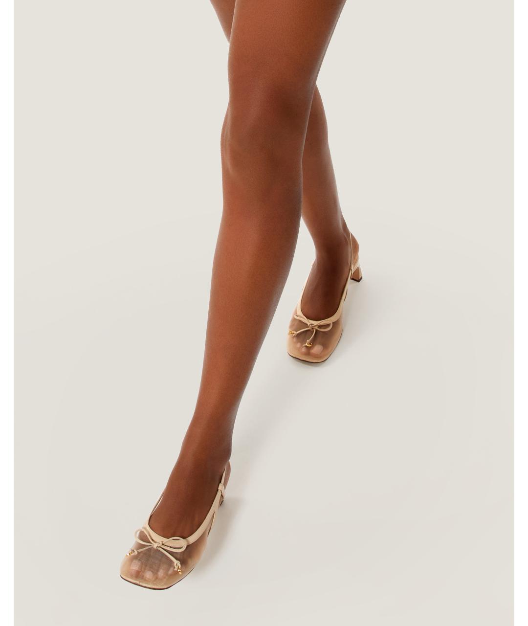 Odissì Бежевые текстильные туфли, фото 5