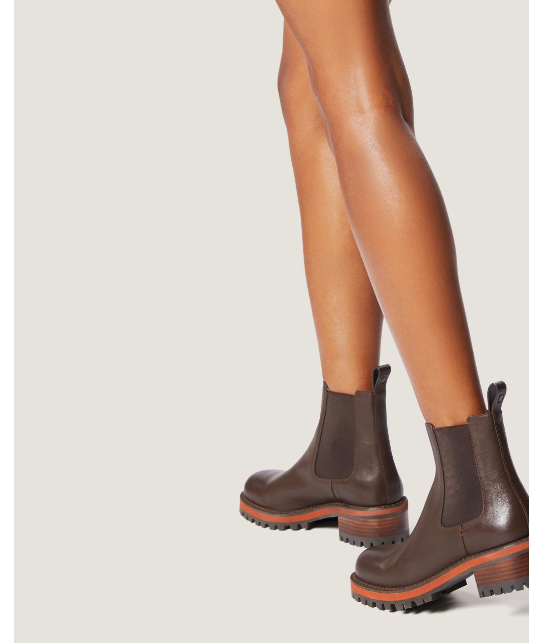 Odissì Коричневые кожаные ботинки, фото 5