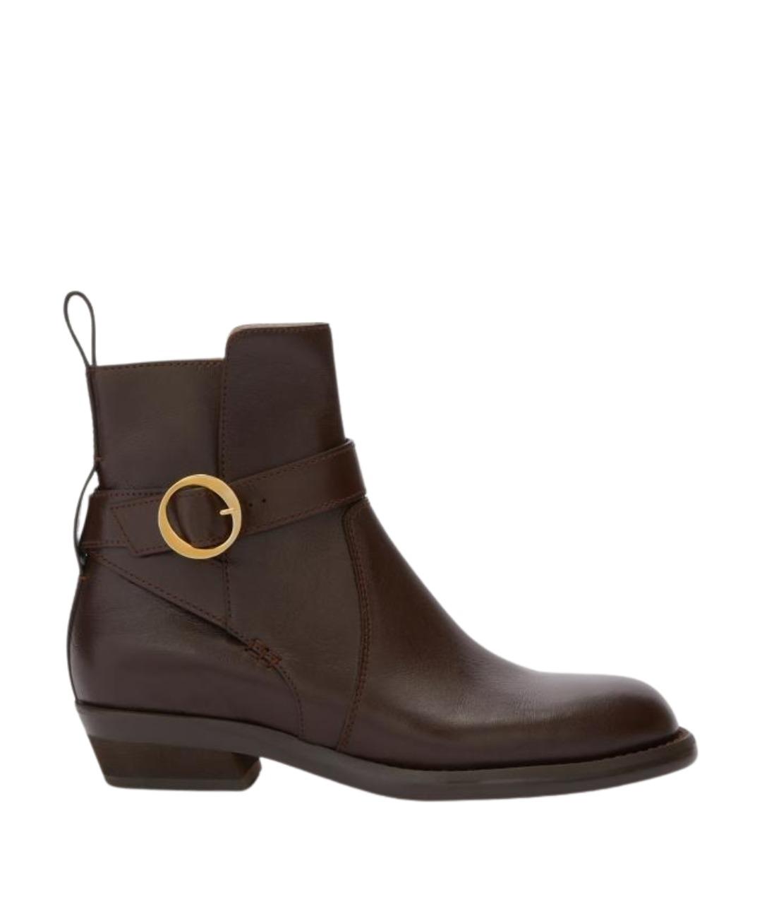 Odissì Коричневые кожаные ботинки, фото 1
