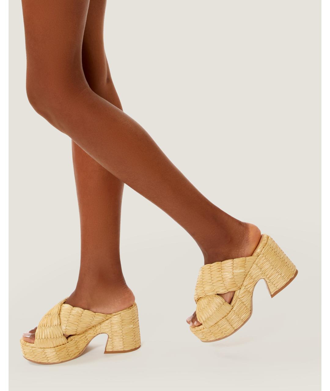 Odissì Бежевые сабо, фото 5