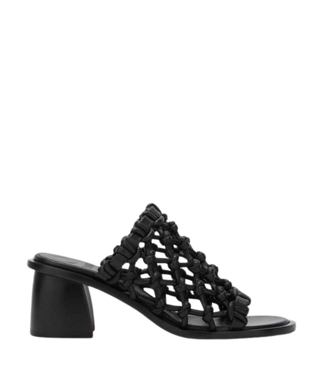 Odissì Черные мюли из искусственной кожи, фото 1