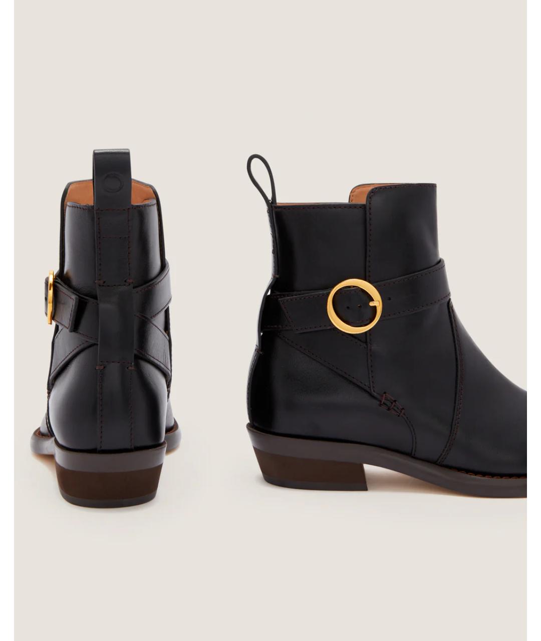 Odissì Черные кожаные ботинки, фото 3