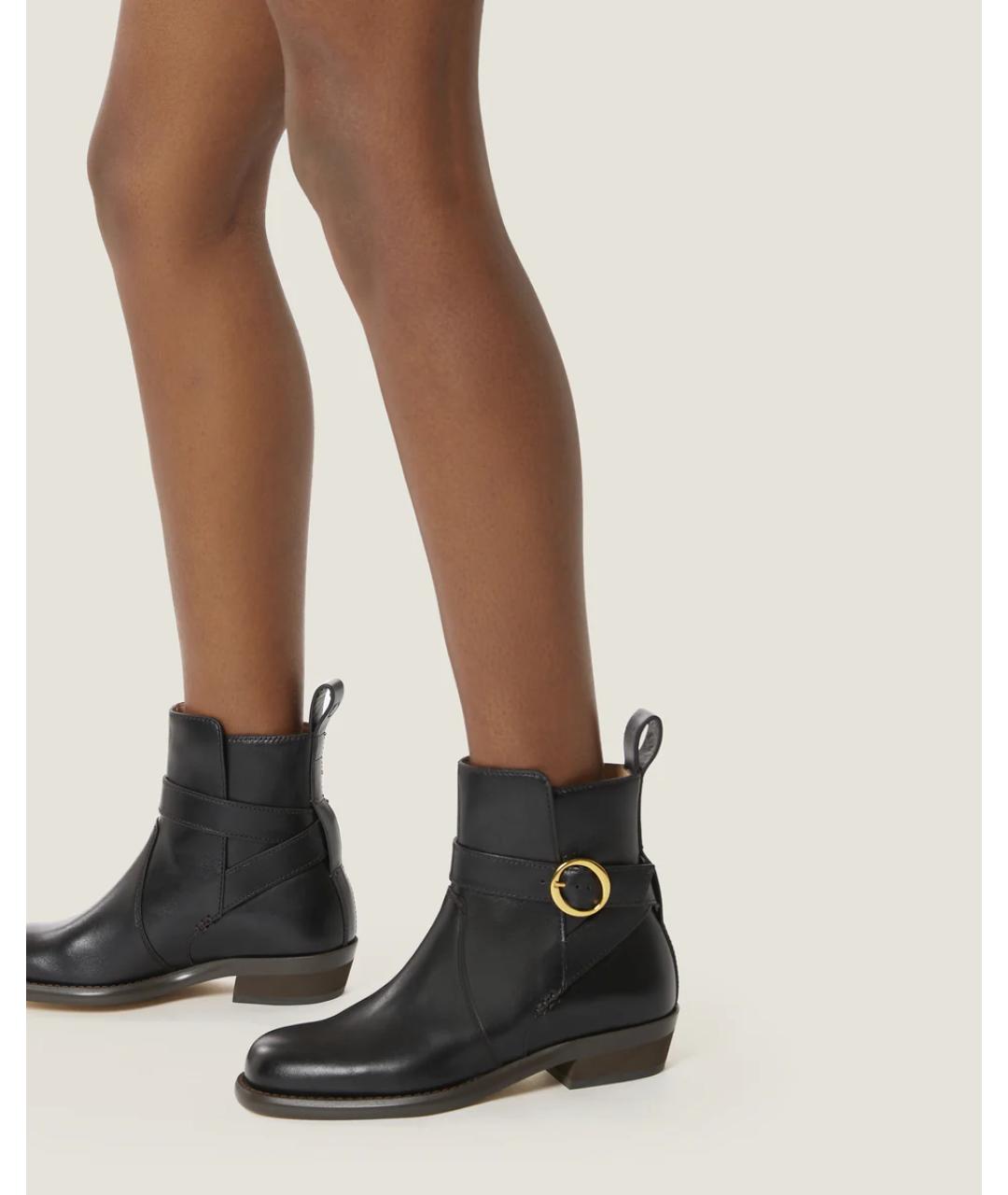 Odissì Черные кожаные ботинки, фото 5