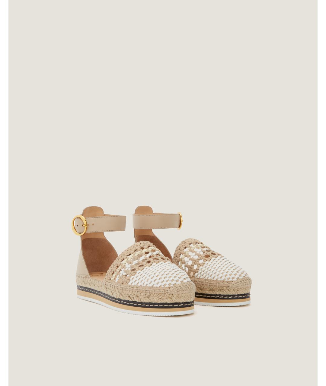 Odissì Бежевые эспадрильи из искусственной кожи, фото 2
