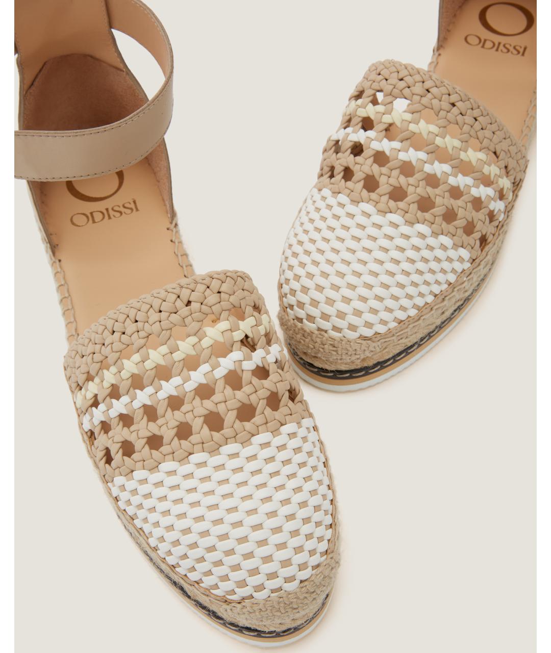 Odissì Бежевые эспадрильи из искусственной кожи, фото 3