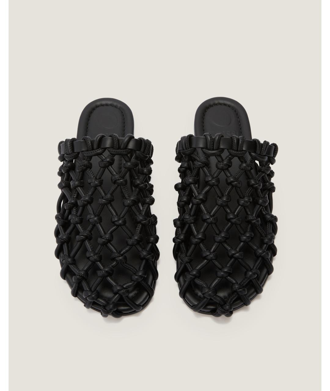 Odissì Черные мюли из искусственной кожи, фото 4