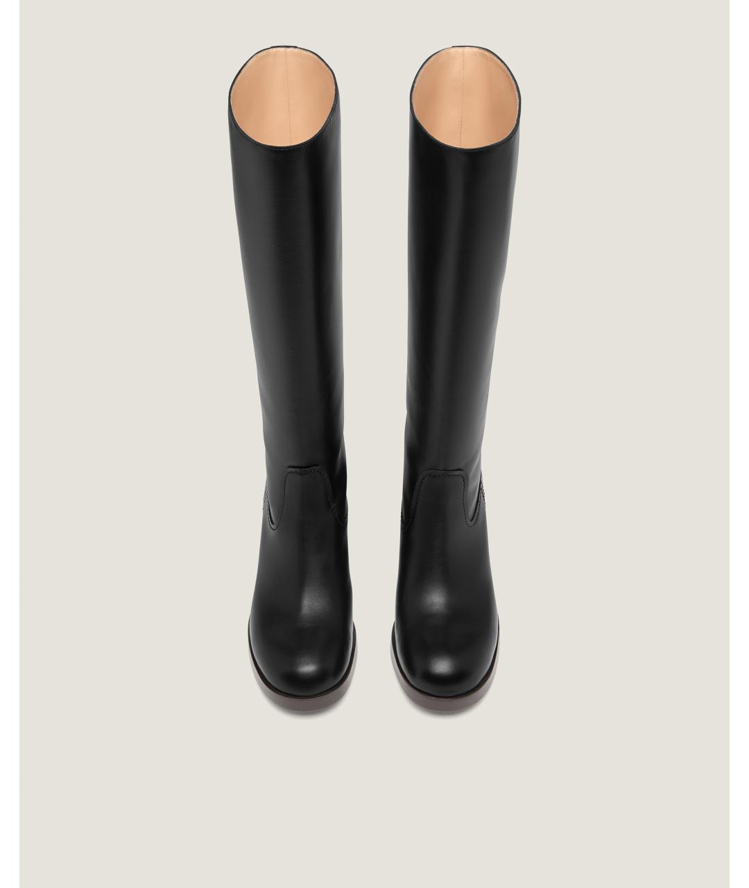 Odissì Черные кожаные сапоги, фото 4