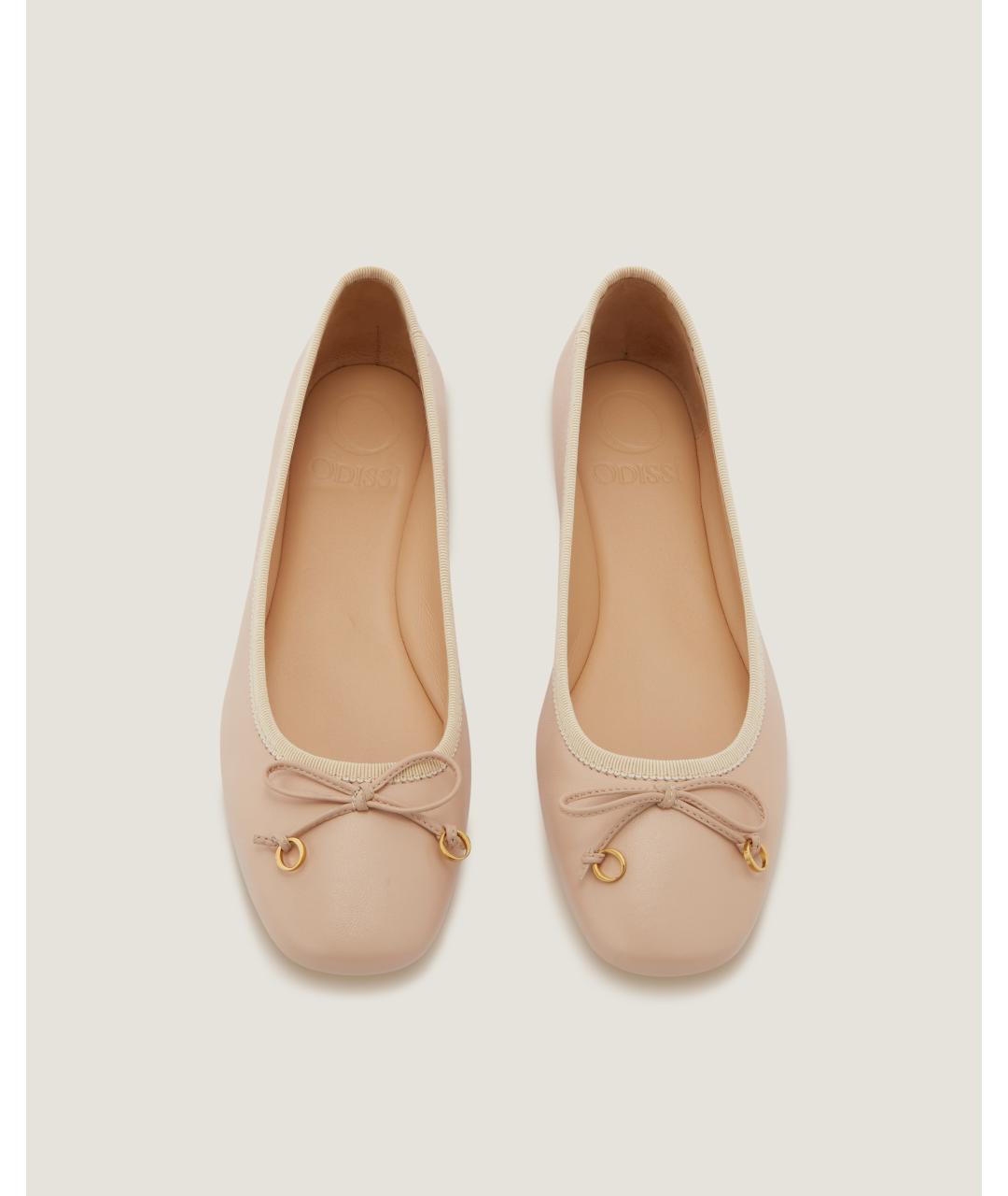 Odissì Розовые кожаные балетки, фото 4