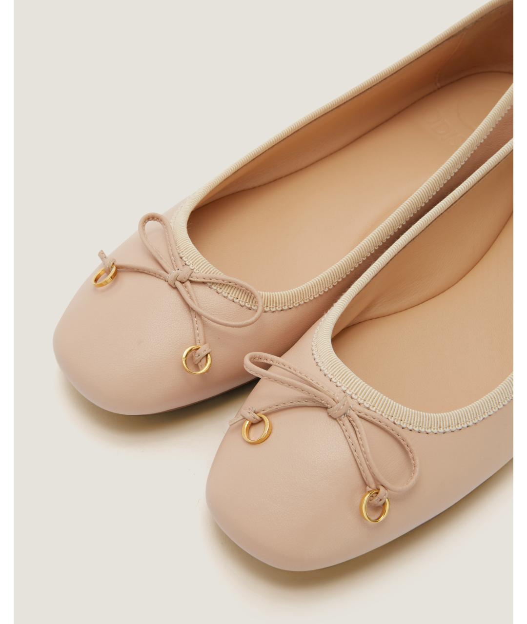 Odissì Розовые кожаные балетки, фото 3