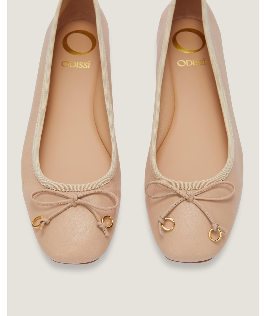 Odissì Розовые кожаные балетки, фото 3