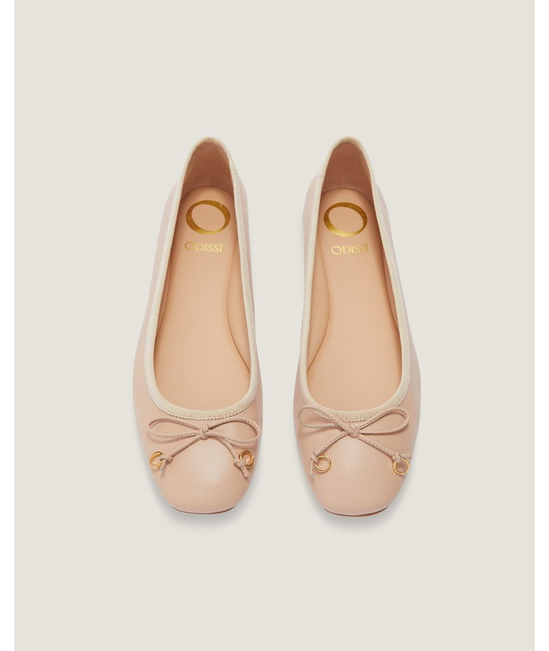 Odissì Розовые кожаные балетки, фото 4