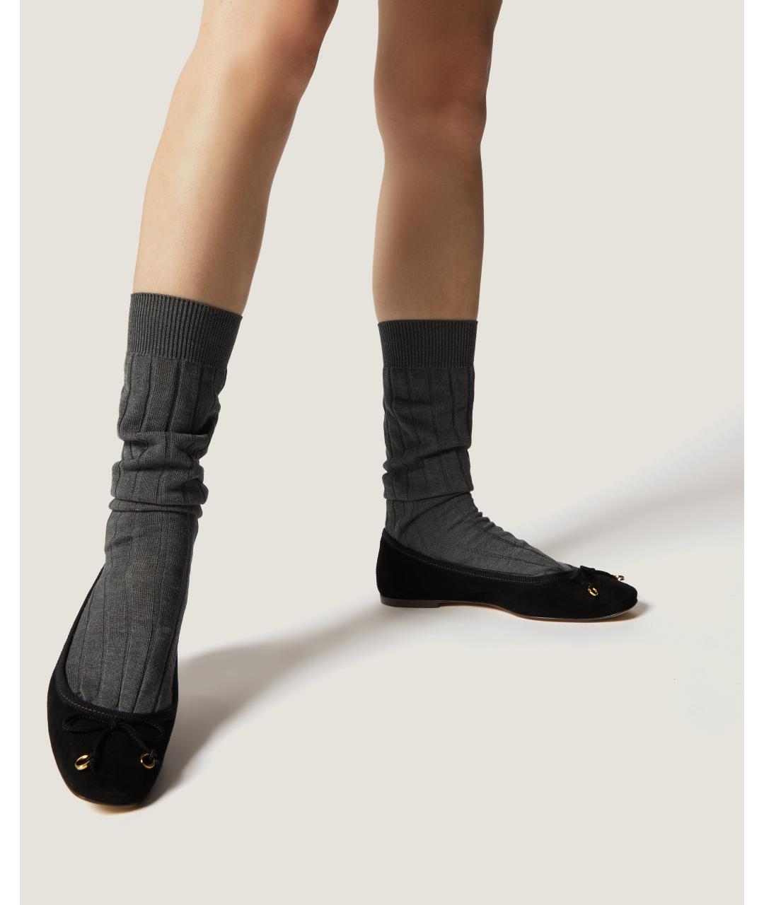 Odissì Черные кожаные балетки, фото 5