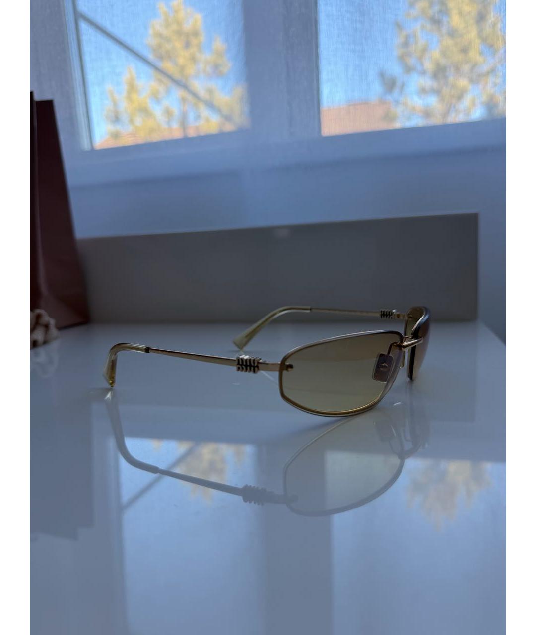 MIU MIU Металлические солнцезащитные очки, фото 2