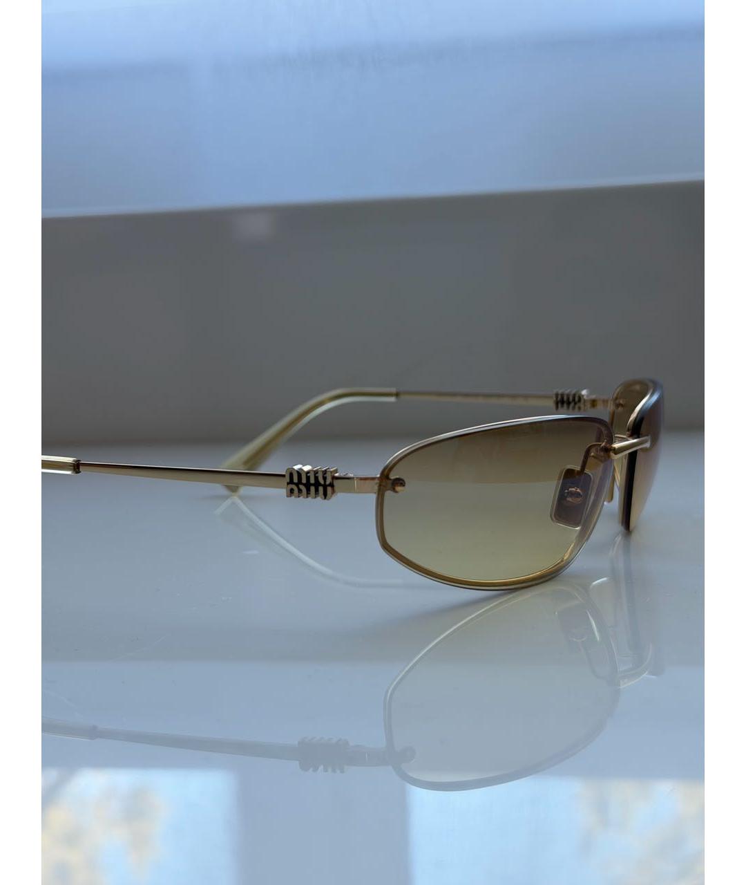 MIU MIU Металлические солнцезащитные очки, фото 3