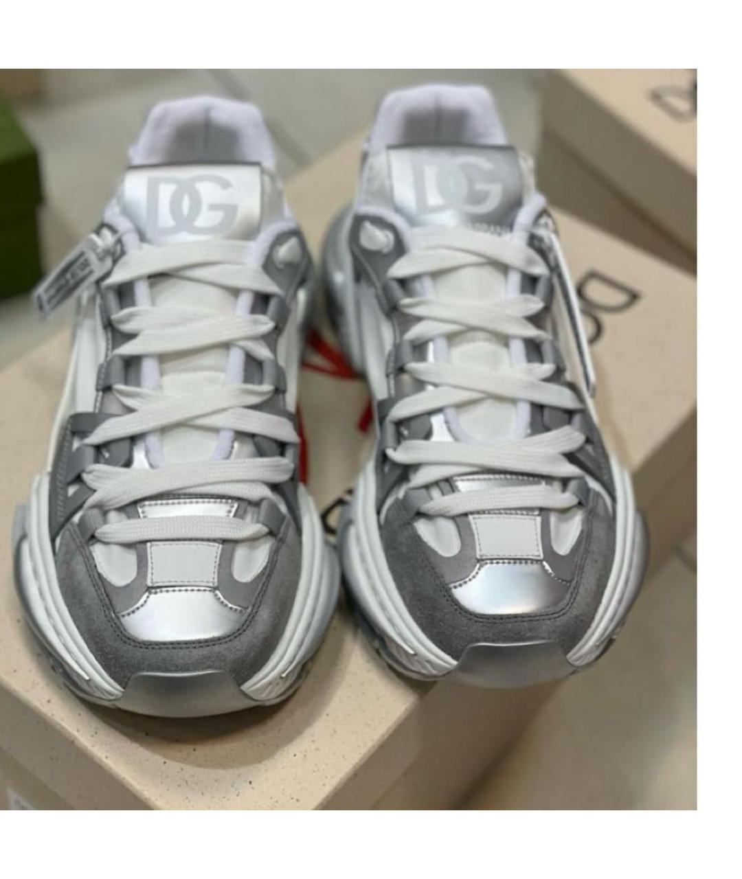 DOLCE&GABBANA Белые высокие кроссовки / кеды, фото 2