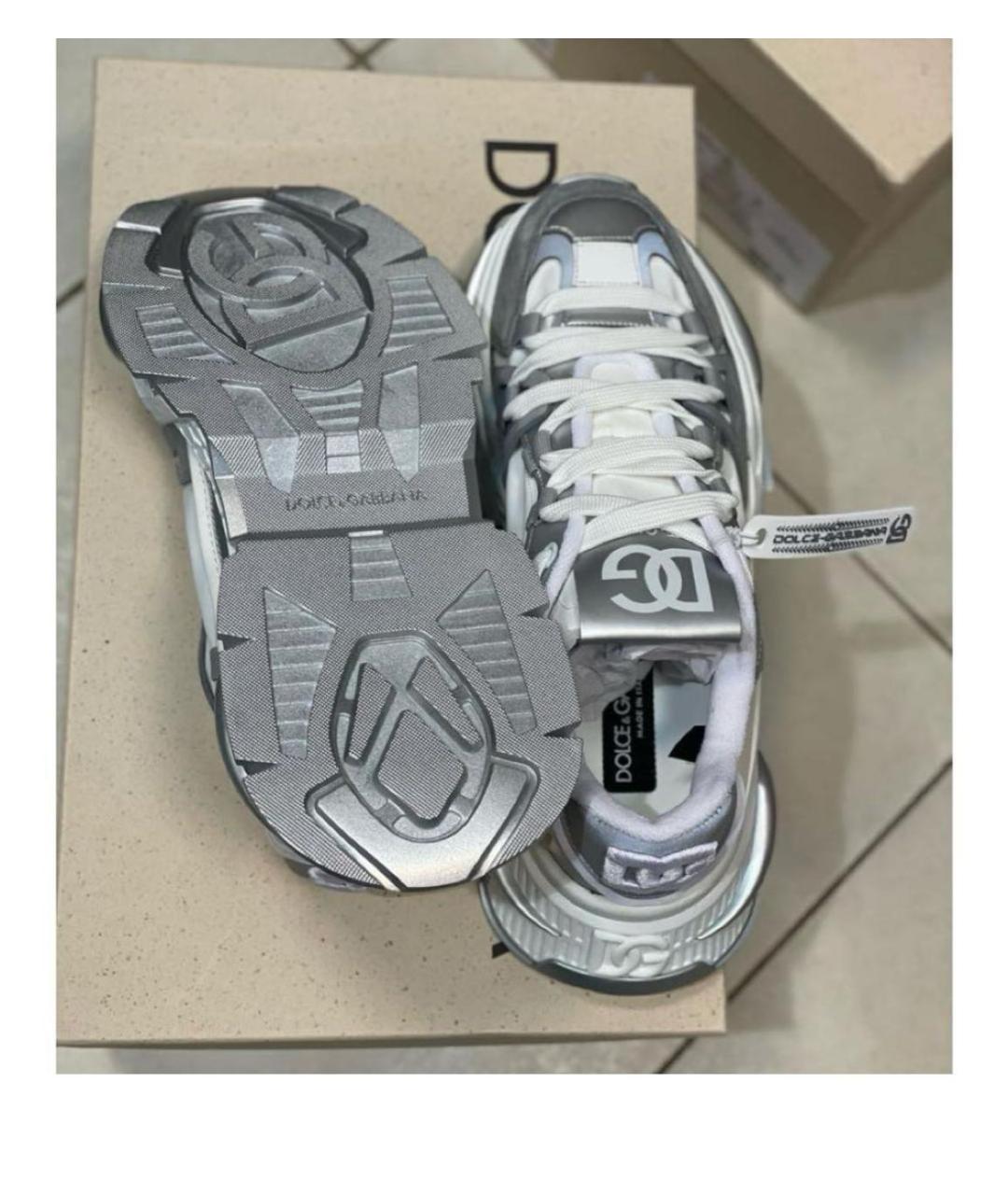 DOLCE&GABBANA Белые высокие кроссовки / кеды, фото 5