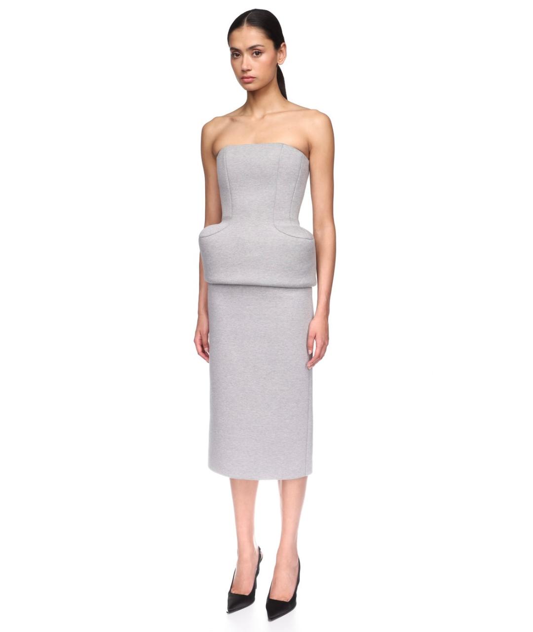 DAVID KOMA Серый хлопковый корсет, фото 3